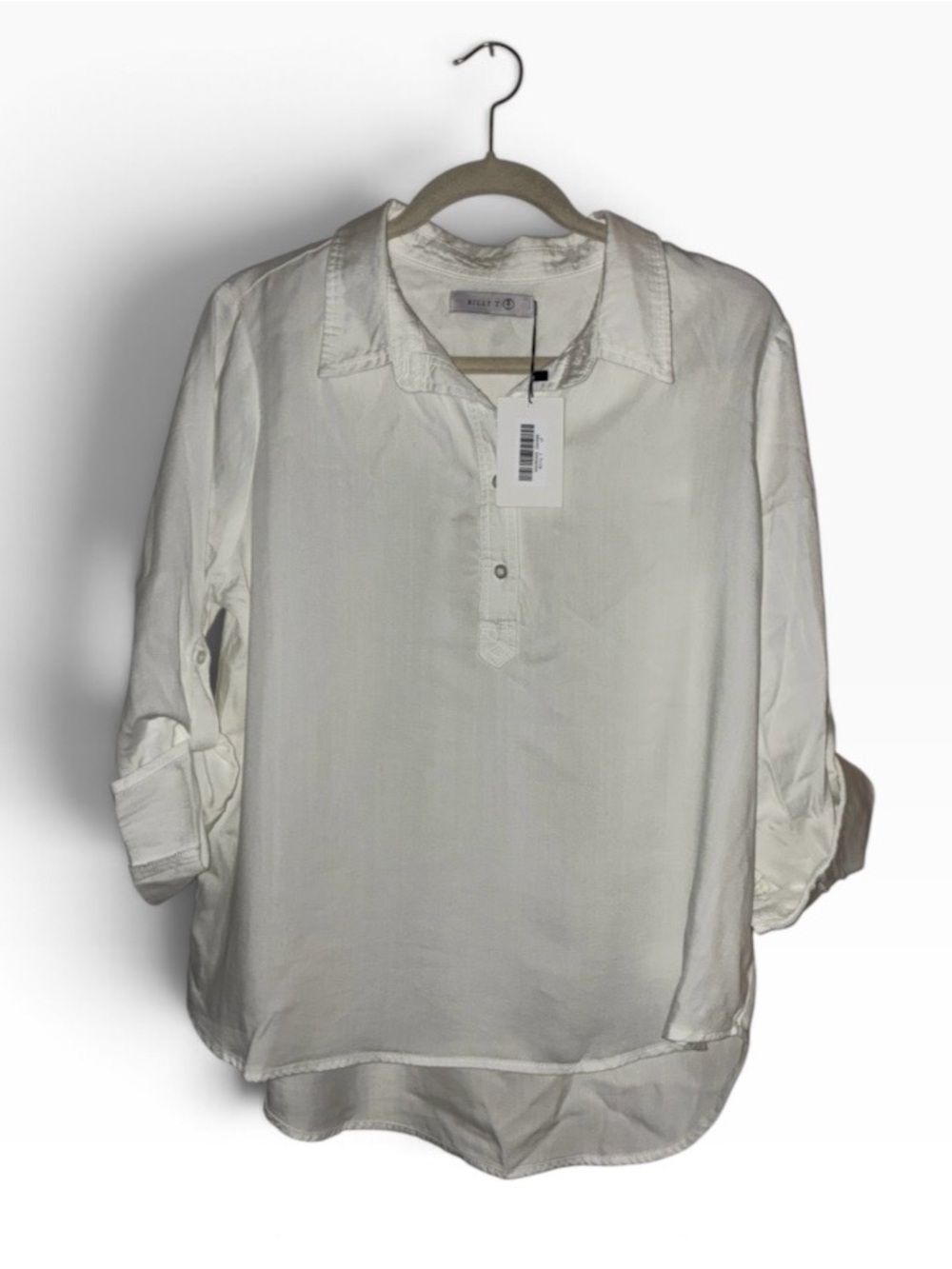 NWT Billy T Effortless Popover 100 % Lyocell Shirt Sz L petite.